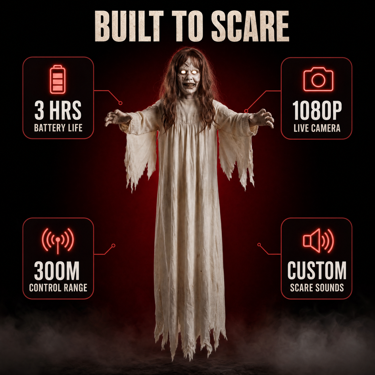 GhostGlide™ Flying Scare Ghost
